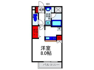 ラフィーン蛍池の物件間取画像